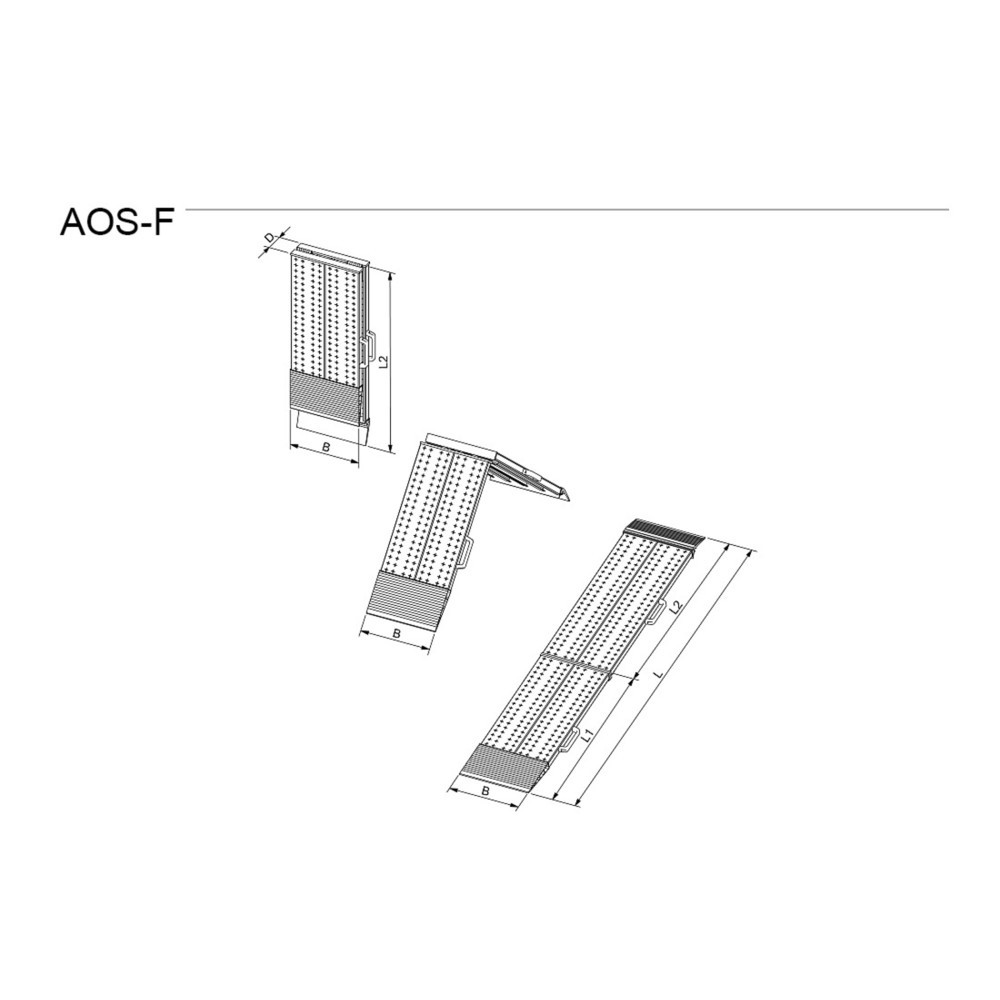 Produktabbildung Nr. 3: Verladeschienen, faltbar, TK 1.020 kg/Paar, BxL 400 x 2.045 mm
