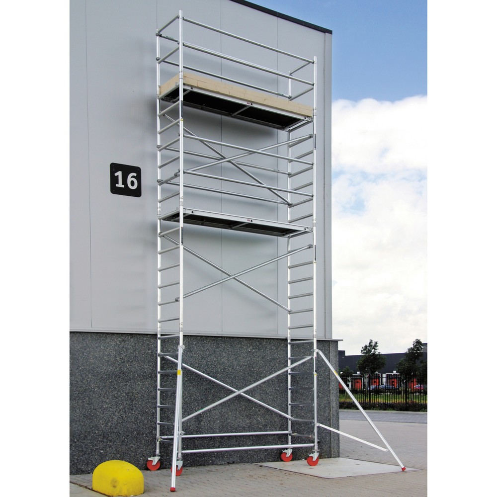 Produktabbildung: altrex Alu-Fahrgerüst Professional, Plattform 0,75 x 1,85 m, Standhöhe 4,20 m, Radgröße 200 mm