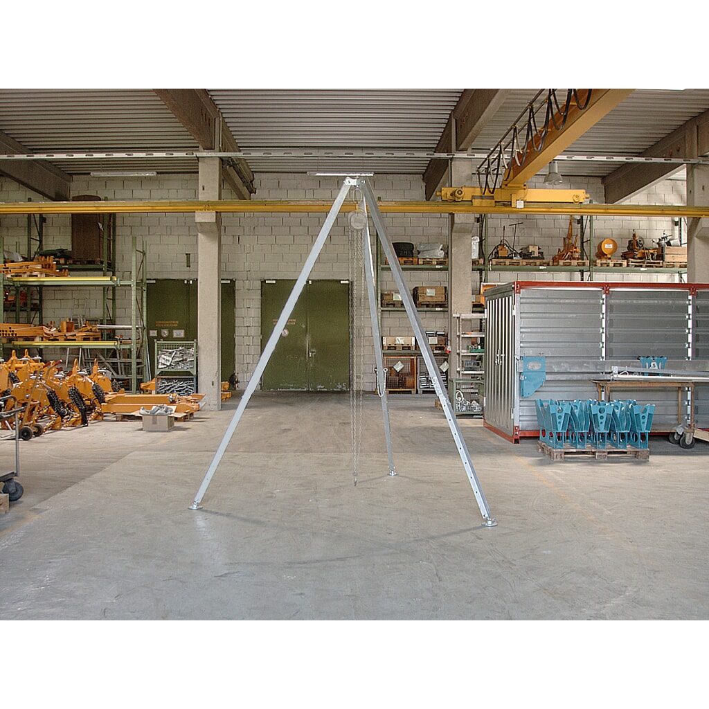 Alu-Dreibock D-500, Stützenlänge min./max. 1.500/2.500 mm, TK 500 kg Produktabbildung: Alu-Dreibock D-500, Stützenlänge min./max. 1.500/2.500 mm, TK 500 kg