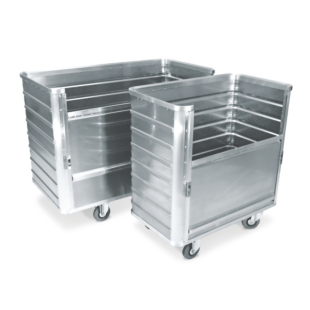 Produktabbildung: Alu-Kastenwagen mit halb absenkbarer Wand, 355 Liter