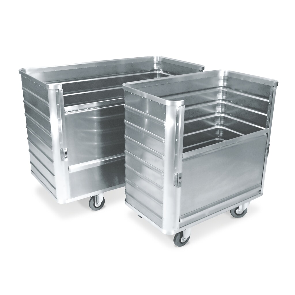 Alu-Kastenwagen mit halb absenkbarer Wand, 355 Liter Produktabbildung: Alu-Kastenwagen mit halb absenkbarer Wand, 355 Liter