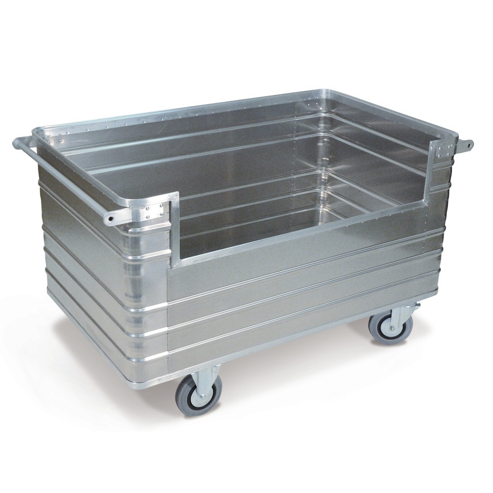 Produktabbildung: Alu-Kastenwagen, Vollwand mit Seitenausschnitt, 945 Liter
