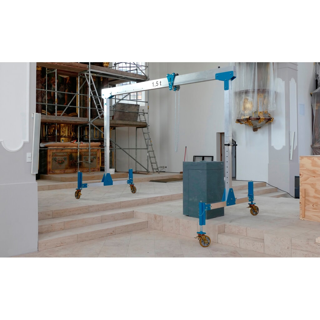 Alu-Portalkran ARZ, Länge 4.000 mm, TK 1.500 kg Produktabbildung: Alu-Portalkran ARZ, Länge 4.000 mm, TK 1.500 kg