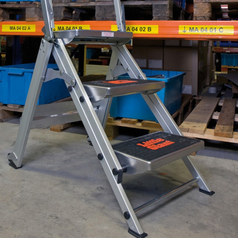 Produktabbildung Nr. 2: Aluminium Leiter Brenta, 1-seitig, 2 Stufen