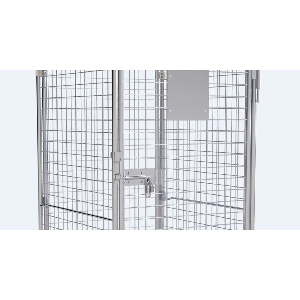 Produktabbildung Nr. 5: Ameise® Anti-Diebstahl-Rollbehälter, 5-seitig, galvanisch verzinkt, Kunststoff-Rollplatte, HxBxT 1.810 x 724 x 815 mm, mit klappbarem Zwischenboden