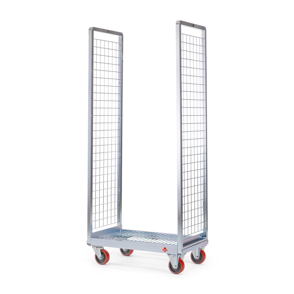 Ameise® Kommissionierwagen AK-S, 2 Gitterwände, HxBxT 1.560 x 405 x 700 mm Produktabbildung: Ameise® Kommissionierwagen AK-S, 2 Gitterwände, HxBxT 1.560 x 405 x 700 mm