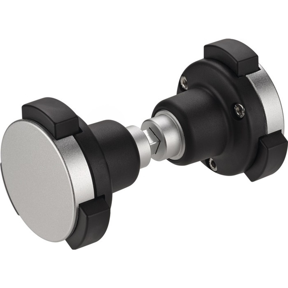Produktabbildung: AMF Knopfdrückerpaar 490GN, drehbar Vierkantstift 8 mm, Material Edelstahl