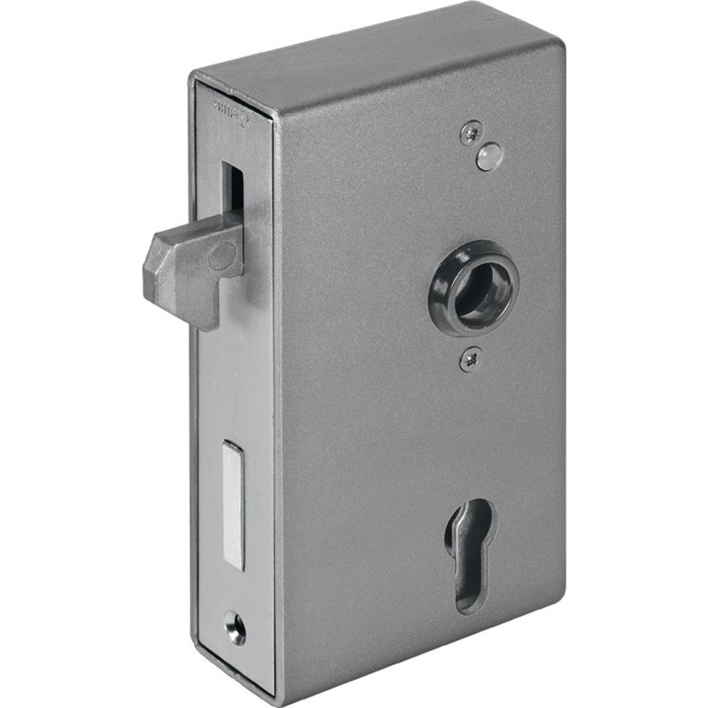 Produktabbildung: AMF Schiebetorschlosskasten 140S, Maß A30xB94xC172 mm, DIN links / rechts, Dornmaß 60 mm
