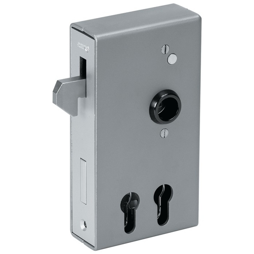 Produktabbildung: AMF Schiebetorschlosskasten 140SD-40PZ, Maß A40xB94,5xC173 mm, DIN links / rechts, Dornmaß 30 / 60 mm