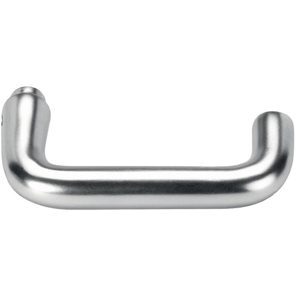 Produktabbildung: AMF Türdrückerlochteil 475L, Schlosskästen, Leichtmetall F1 / naturfarbig, gerade Vierkantstift 8 mm