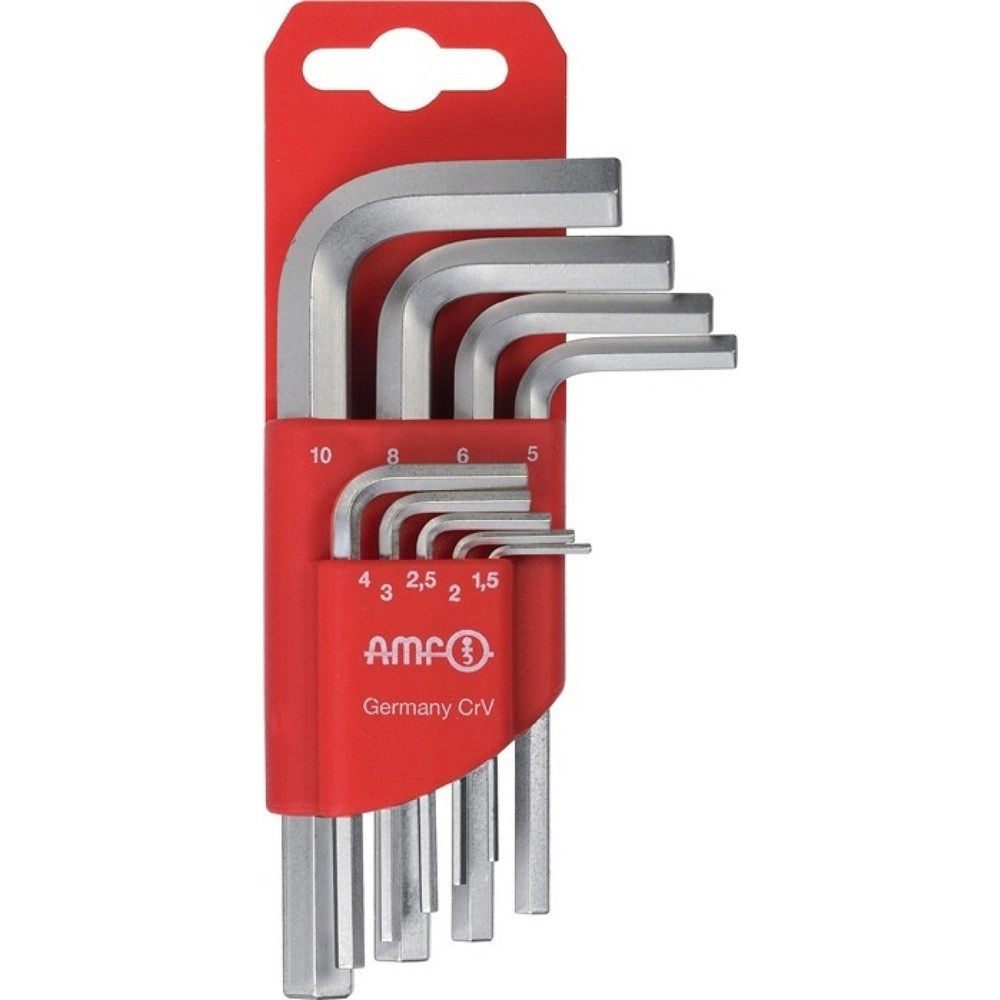 Produktabbildung: Winkelschraubendrehersatz 911-HM9C 9-teilig Kunststoffhalter SW 1,5 - 10 mm