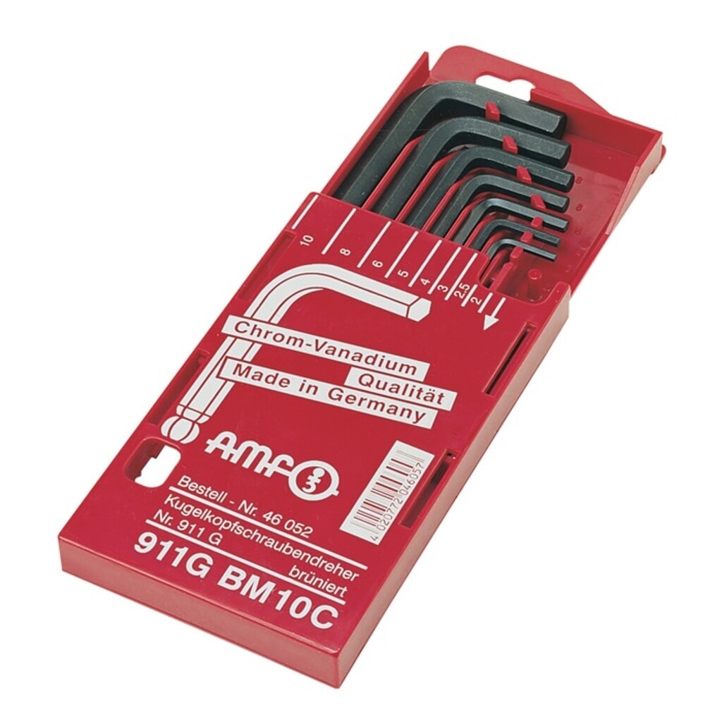 Produktabbildung: Winkelschraubendrehersatz 911G-BM10 8-teilig Schiebekassette SW 2 - 10 mm