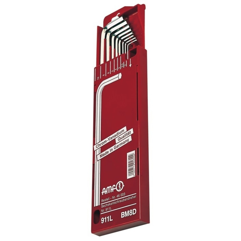 Produktabbildung: Winkelschraubendrehersatz 911L-BM8D 8-teilig Schiebekassette SW 2 - 10 mm