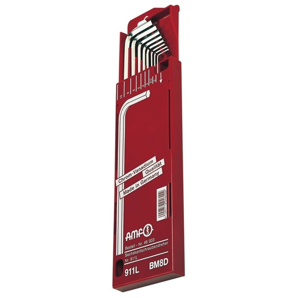 Produktabbildung: Winkelschraubendrehersatz 911L-BM8D 8-teilig Schiebekassette SW 2 - 10 mm