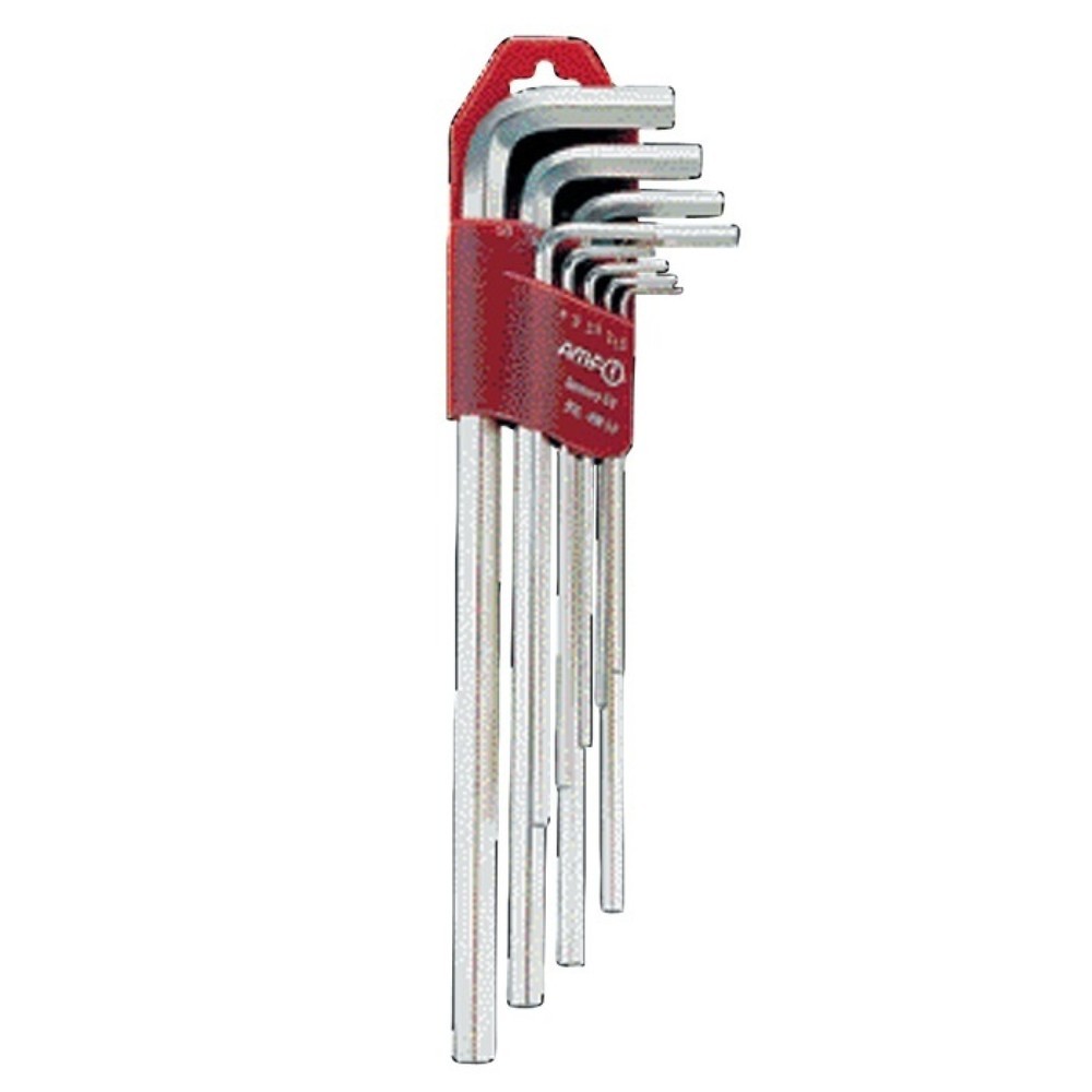 Produktabbildung: Winkelschraubendrehersatz 911L-HM9D 9-teilig Kunststoffhalter SW 1,5-10 mm