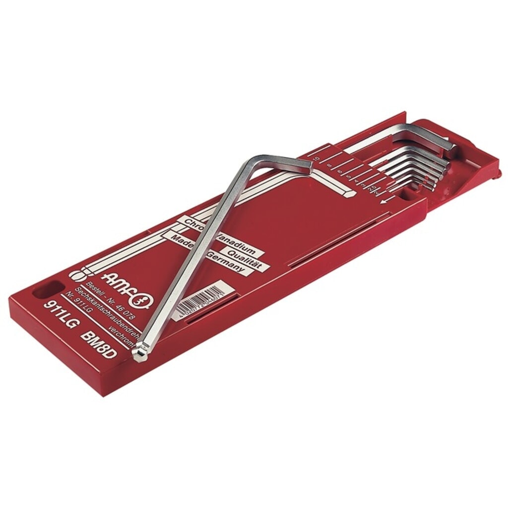 Winkelschraubendrehersatz 911LG-BM8D 8-teilig Schiebekassette SW 2 - 10 mm Produktabbildung: Winkelschraubendrehersatz 911LG-BM8D 8-teilig Schiebekassette SW 2 - 10 mm