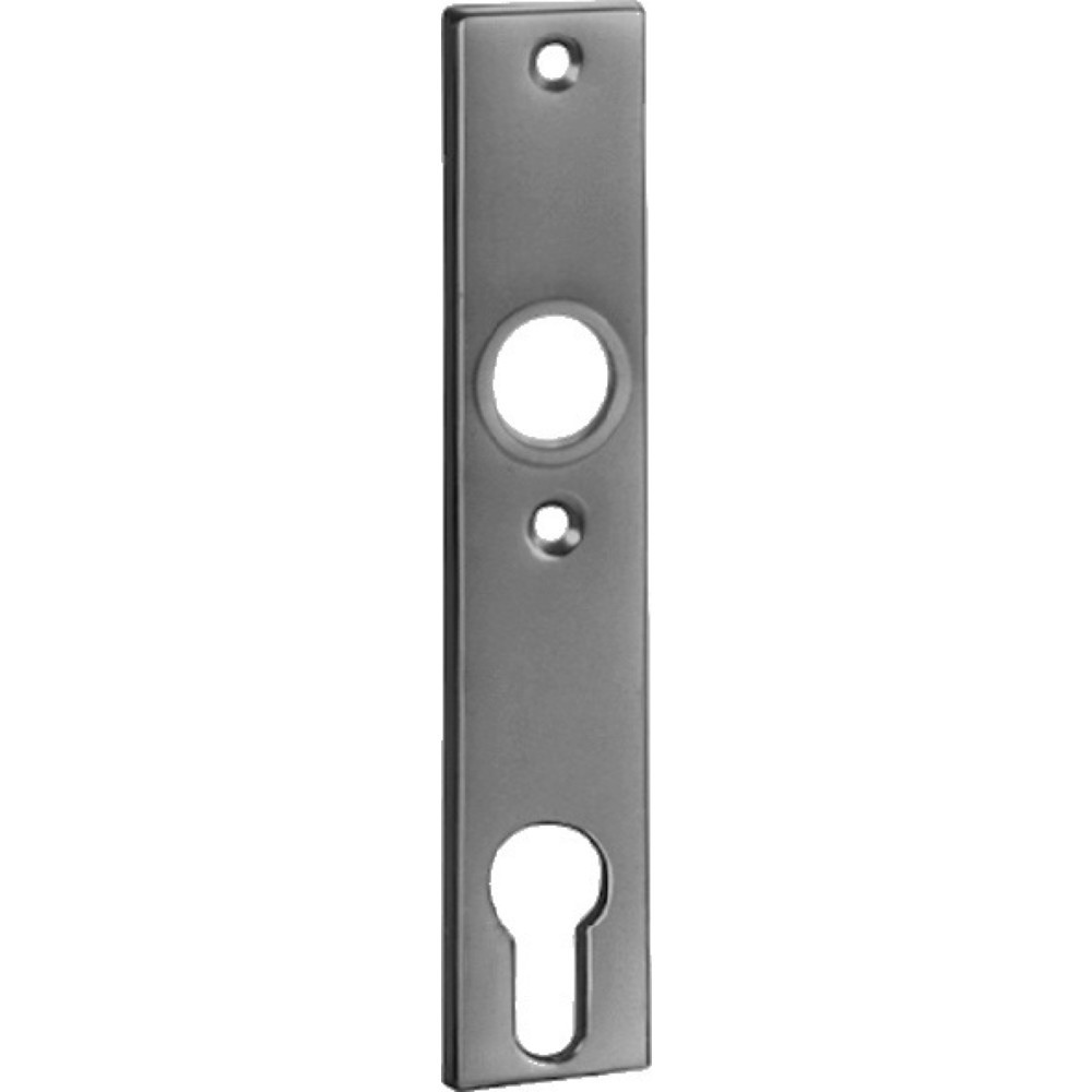 Produktabbildung: AMF Zylinderkurzschild 497Z, PZ, Leichtmetall F1 / silberfarbig, 72 mm