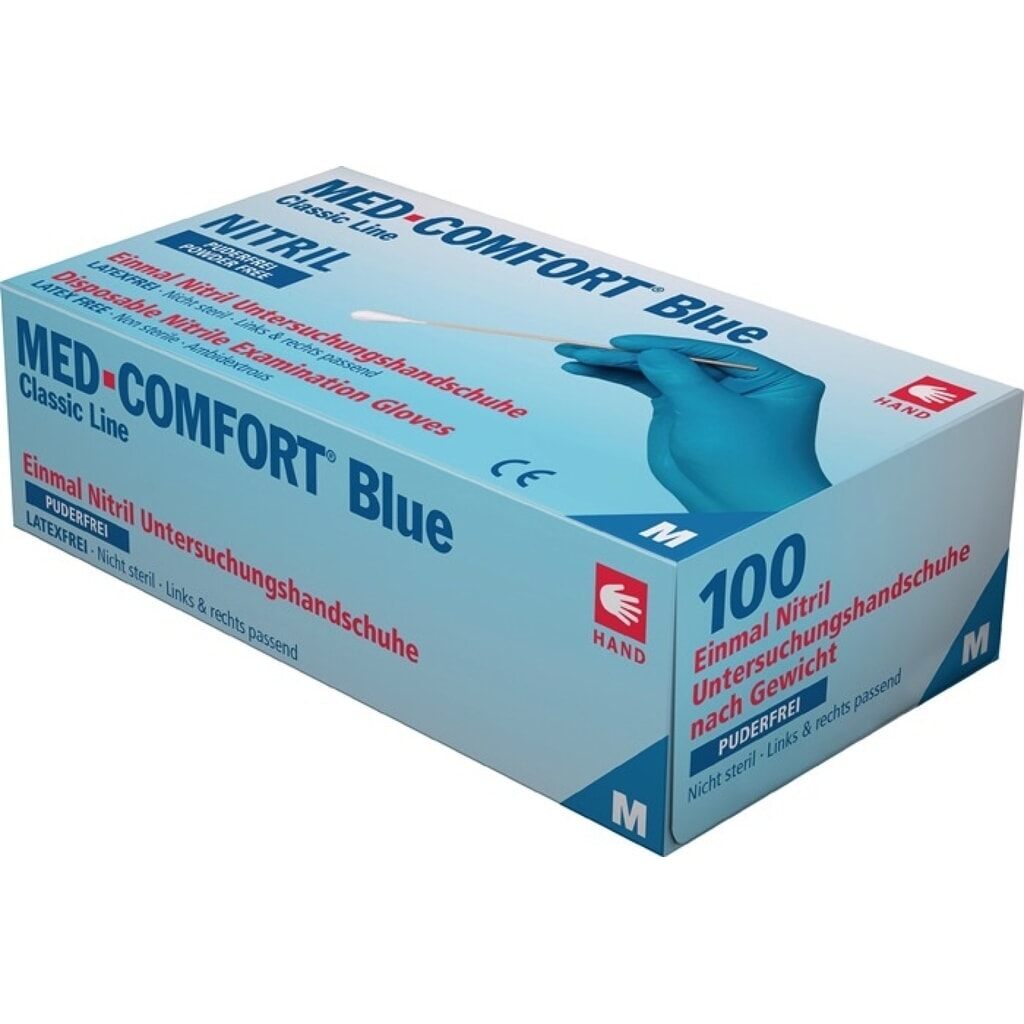 AMPRI Einw.-Handsch.Med Comfort Blue Gr.L blau Produktabbildung: AMPRI Einw.-Handsch.Med Comfort Blue Gr.L blau