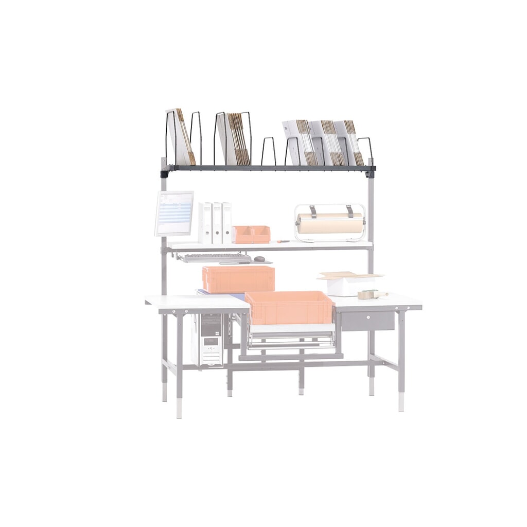 Produktabbildung Nr. 5: Anbaumagazin für Rocholz Packtisch-System, HxBxT 40 x 1.600 x 600 mm