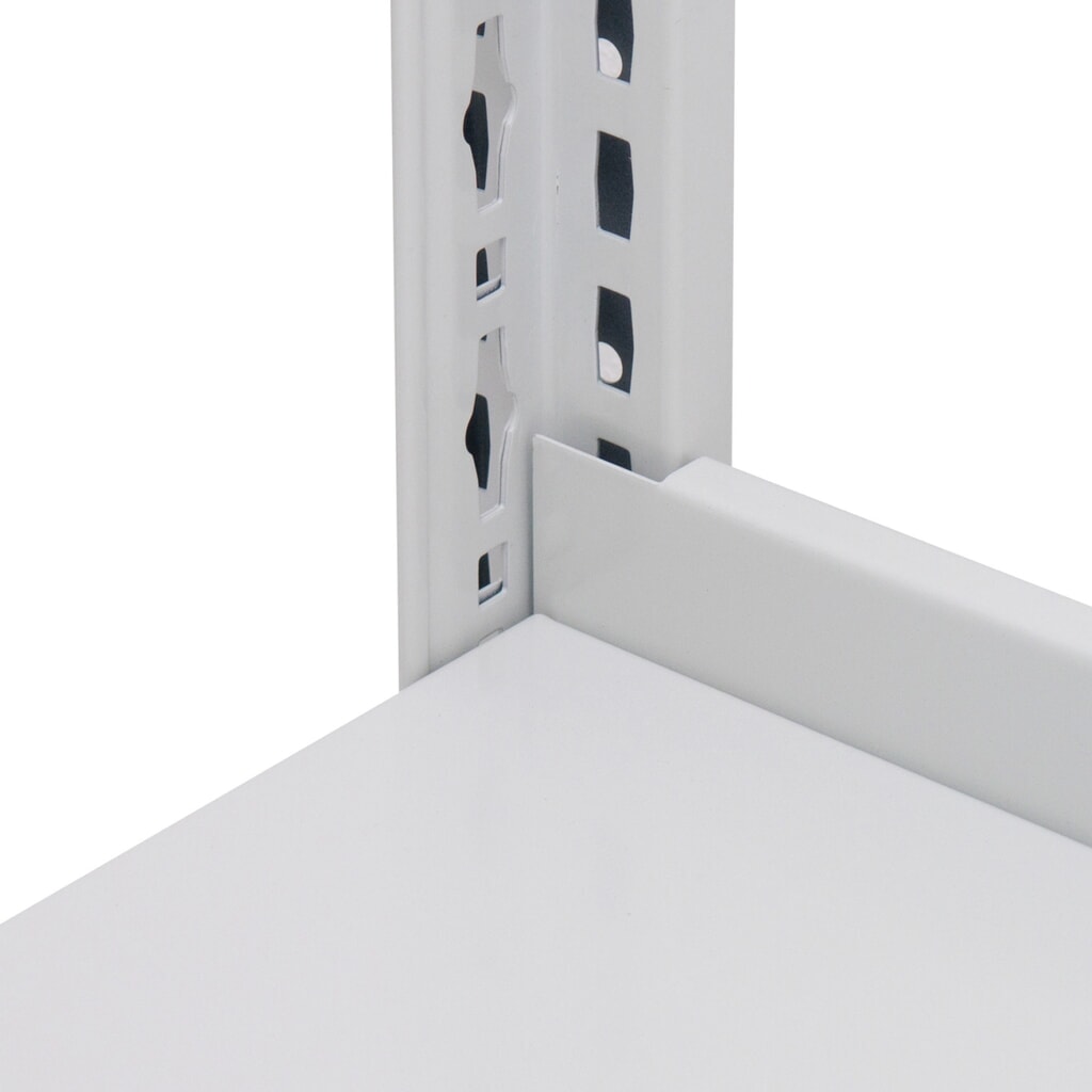 Anschlagleiste für SCHULTE Fachbodenregal, verzinkt, HxB 55 x 750 mm Produktabbildung Nr. 2: Anschlagleiste für SCHULTE Fachbodenregal, verzinkt, HxB 55 x 750 mm