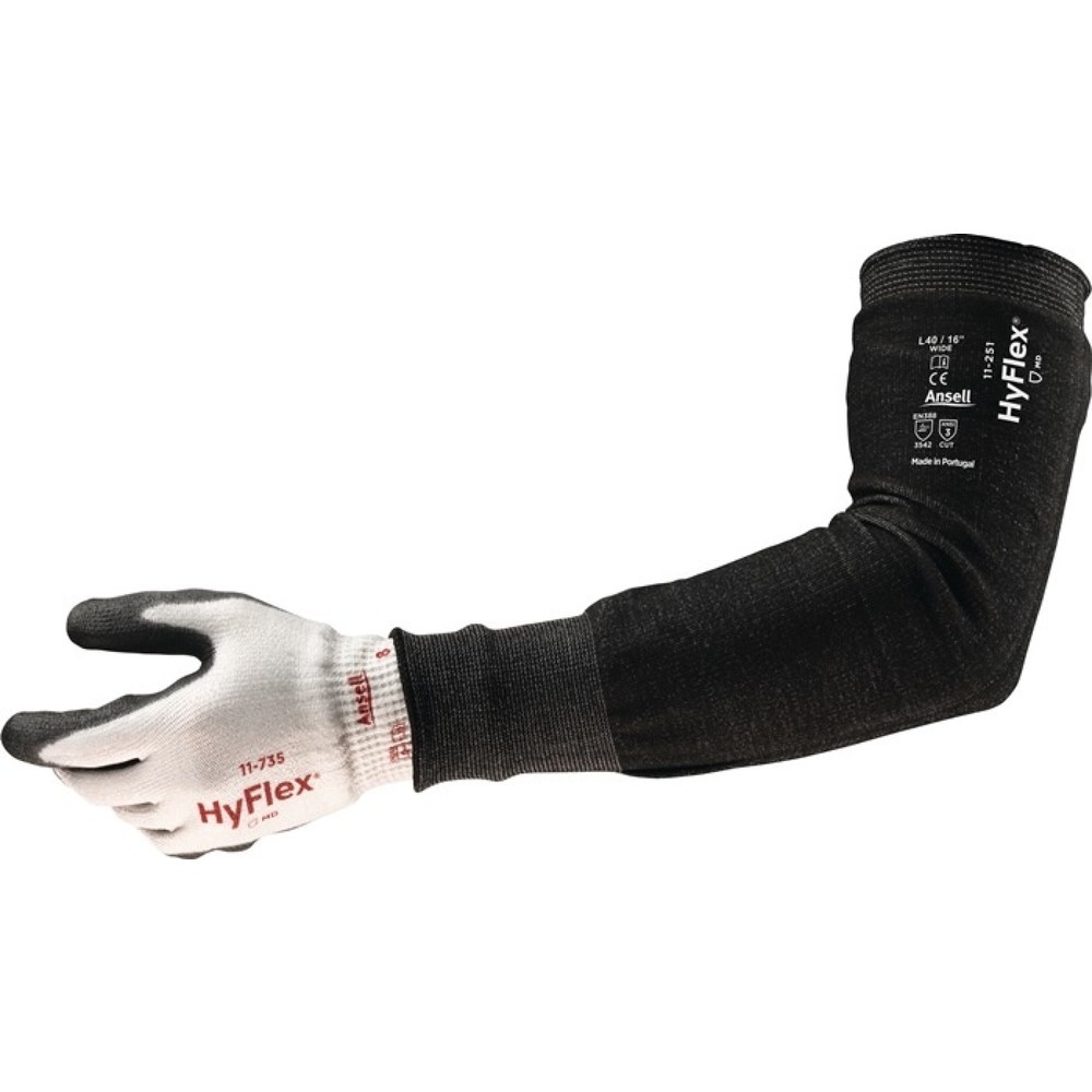 Produktabbildung: Ansell Armschützer HyFlex 11-250, 305 mm schwarz