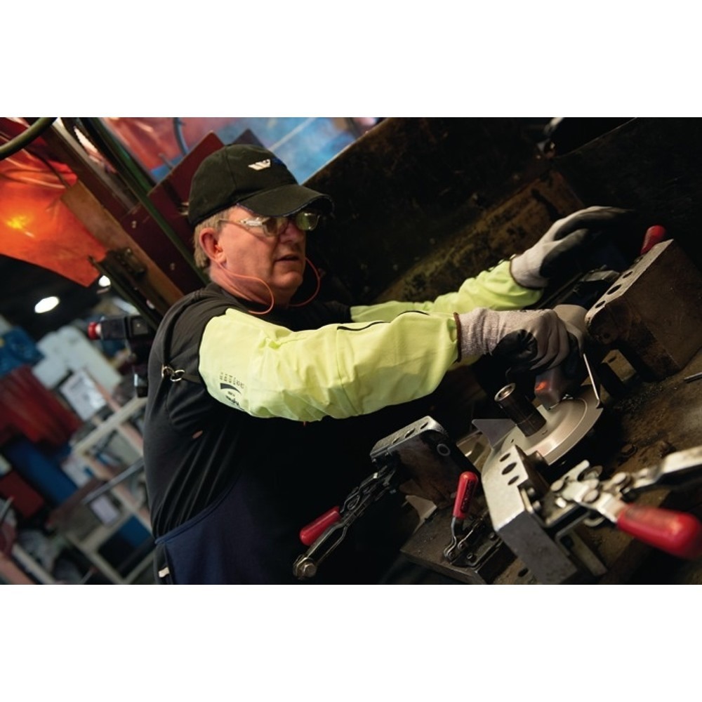 Produktabbildung Nr. 2: Ansell Armschützer HyFlex® 11-200, 475 mm signalgelb