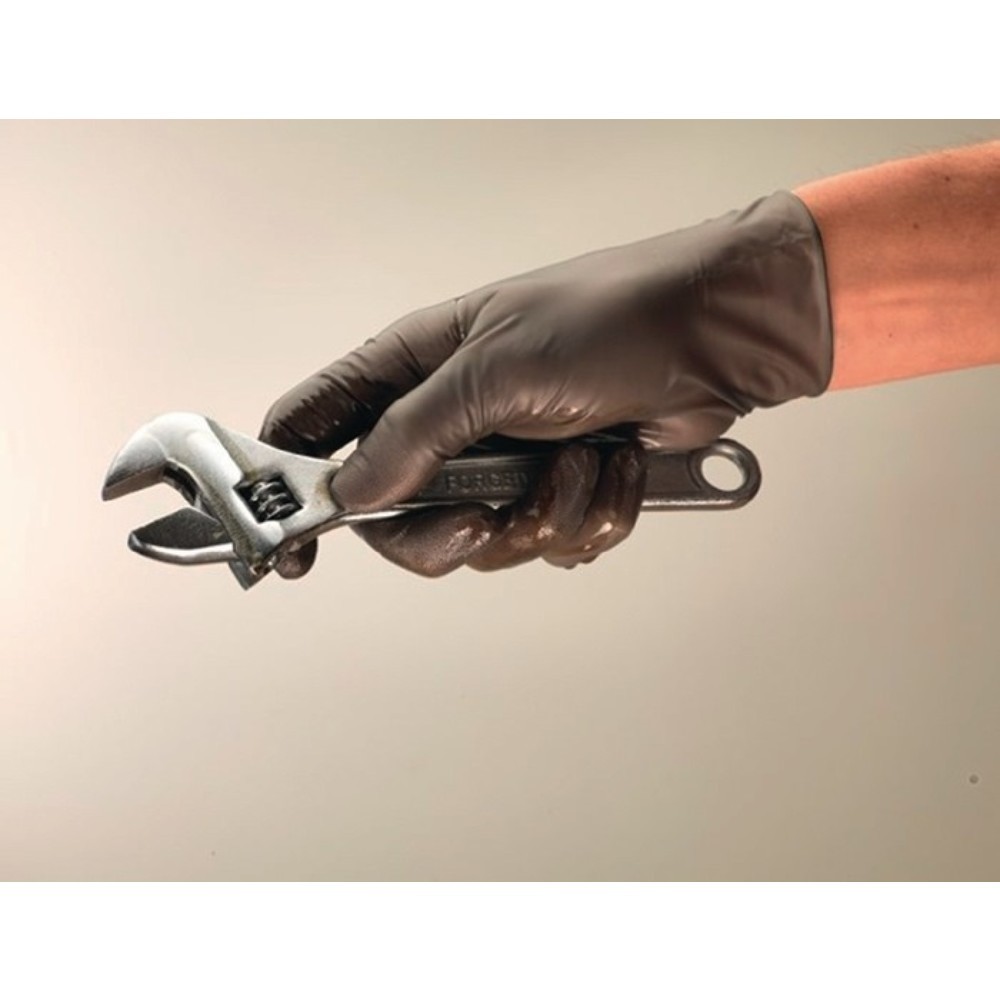 Produktabbildung: Ansell Einweghandschuhe TouchNTuff 93-250, Größe 9,5-10 anthrazit, Nitril
