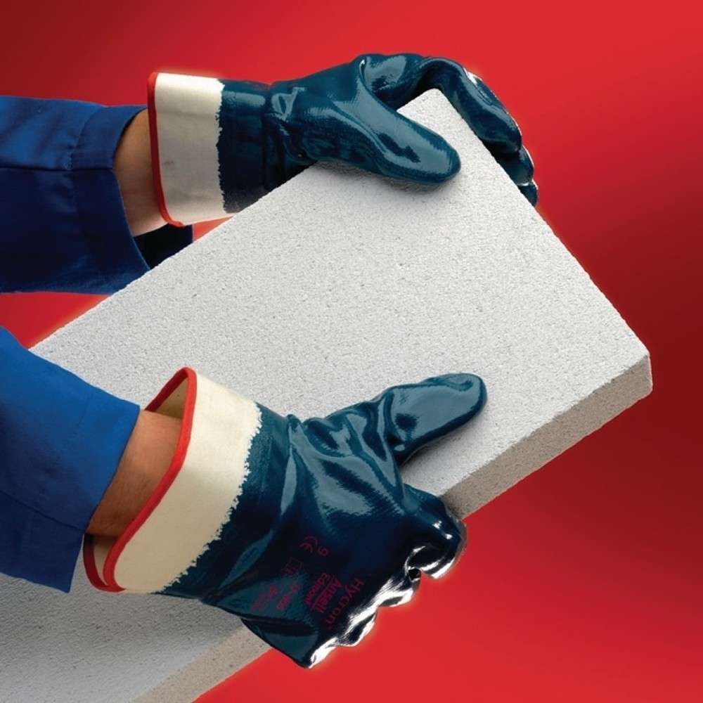 Produktabbildung: Ansell Handschuhe ActivArmr Hycron 27-805, Größe 10 weiß/blau