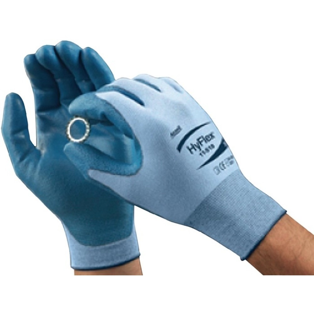 Produktabbildung Nr. 2: Ansell Schnittschutzhandschuhe HyFlex® 11-518, Größe 8 blau, EN 388 PSA-Kategorie II