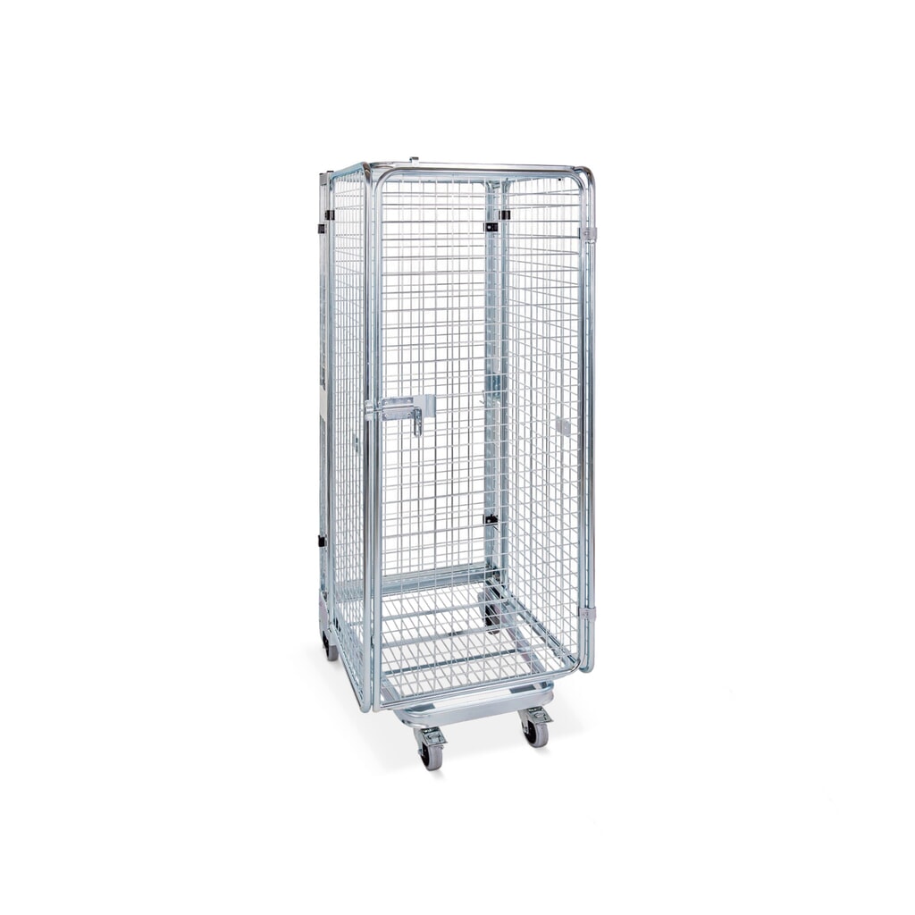 Anti-Diebstahl-Behälter, mit Stahlboden, nestbar, Höhe 1.880 mm, ohne Zwischenboden Produktabbildung: Anti-Diebstahl-Behälter, mit Stahlboden, nestbar, Höhe 1.880 mm, ohne Zwischenboden