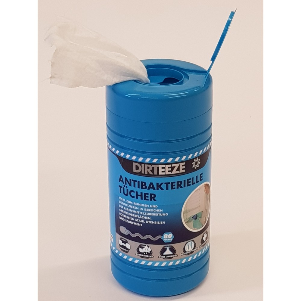 Produktabbildung Nr. 2: Antibakterielle Tücher, 8 Dosen à 80 Tücher
