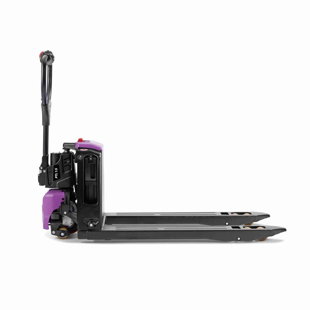 Produktabbildung Nr. 4: AntOn by Jungheinrich Elektro-Hubwagen PTL 1.5 mit Stützrädern, extrabreit für Spezialpaletten, Tragfähigkeit 1.500 kg, Gabellänge 1.150 mm