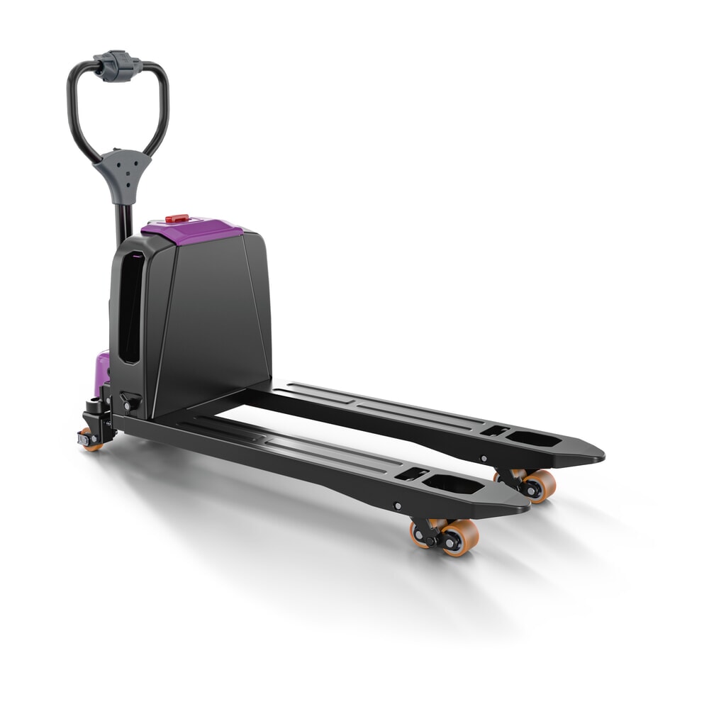 Produktabbildung Nr. 6: AntOn by Jungheinrich Elektro-Hubwagen PTL 1.5 mit Stützrädern, extrabreit für Spezialpaletten, Tragfähigkeit 1.500 kg, Gabellänge 1.150 mm