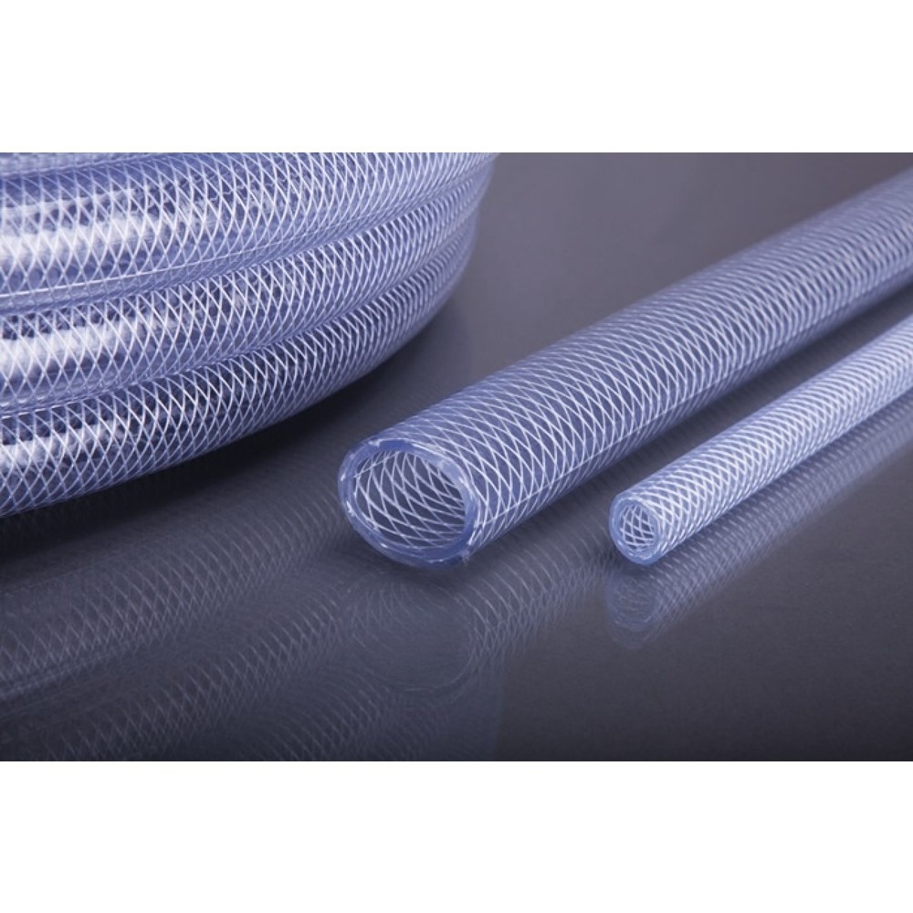 Produktabbildung: APD PVC-Druckluftschlauch APDatec 81, Länge 50 m transparent, Innen-Ø 9 mm Außen-Ø 15 mm, Rolle