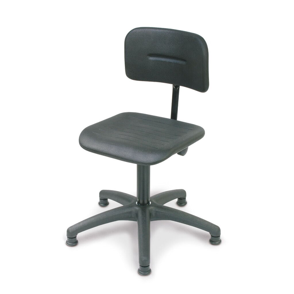 Arbeitsdrehstuhl Uno Polyurethan, Sitzhöhe 430-560 mm, Kunststoffbasis, Bodengleiter Produktabbildung: Arbeitsdrehstuhl Uno Polyurethan, Sitzhöhe 430-560 mm, Kunststoffbasis, Bodengleiter