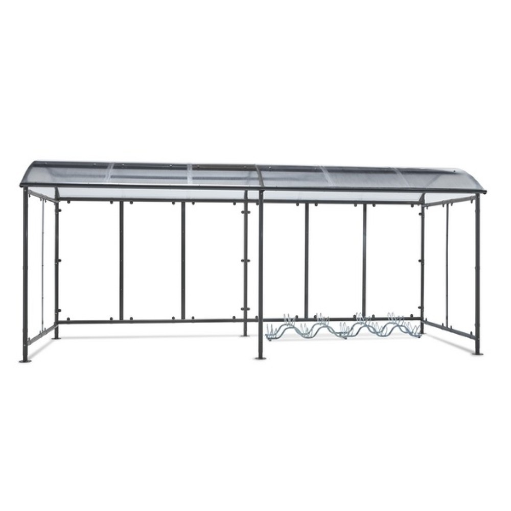 Produktabbildung Nr. 3: MOTTEZ Fahrradüberdachung zur Befestigung auf dem Basisunterstand