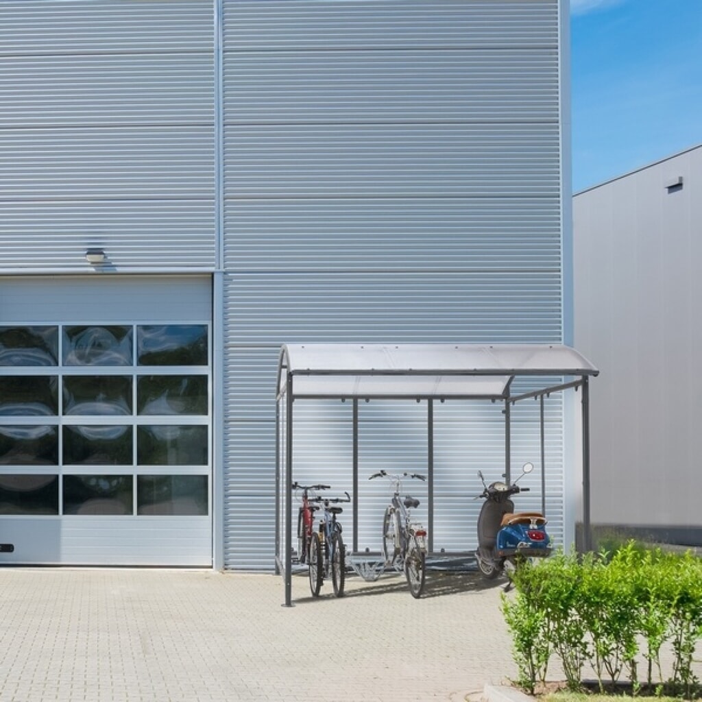 Produktabbildung Nr. 14: MOTTEZ Unterstand für 6 Fahrräder und 2 Scooter, Motorräder