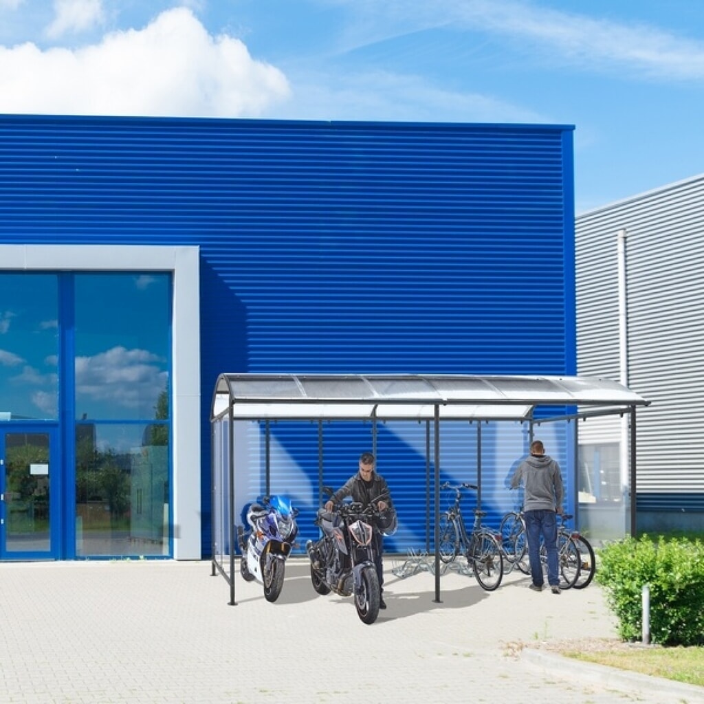 MOTTEZ Fahrradüberdachung zur Befestigung auf dem Basisunterstand Produktabbildung Nr. 6: MOTTEZ Fahrradüberdachung zur Befestigung auf dem Basisunterstand
