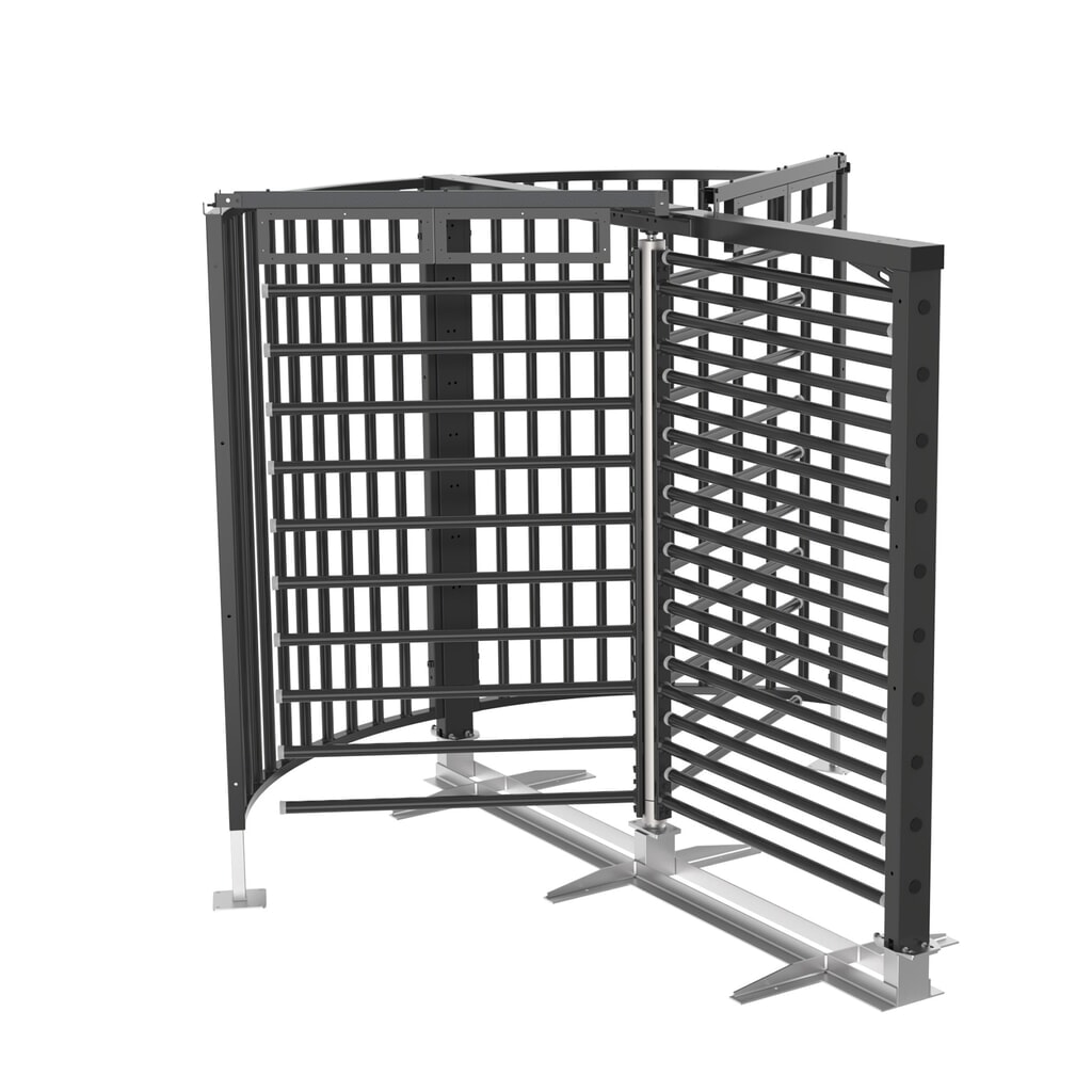 Mannus Drehkreuz DK 43/8 STR RAL0000HR Produktabbildung: Mannus Drehkreuz DK 43/8 STR RAL0000HR