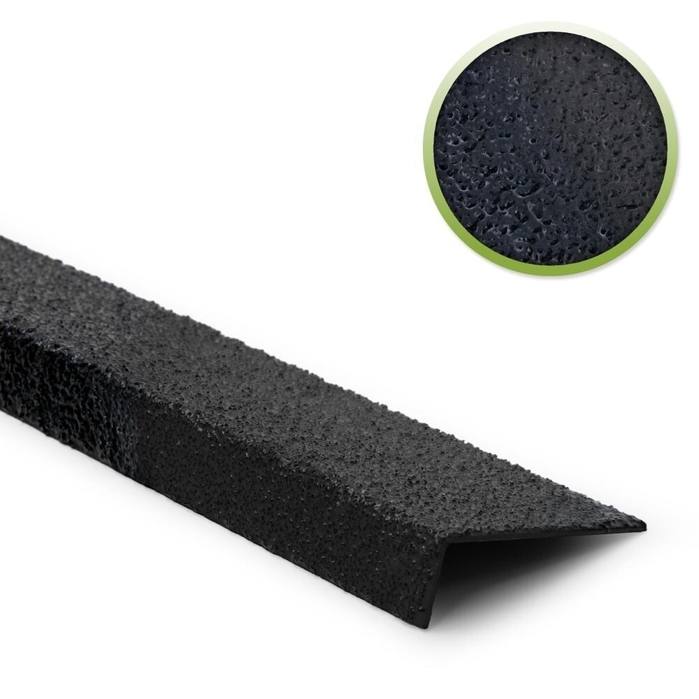 Produktabbildung: Mehlhose Antirutschtreppenkantenprofil VIGIL, schwarz, HxBxL 20 x 70 x 600 mm