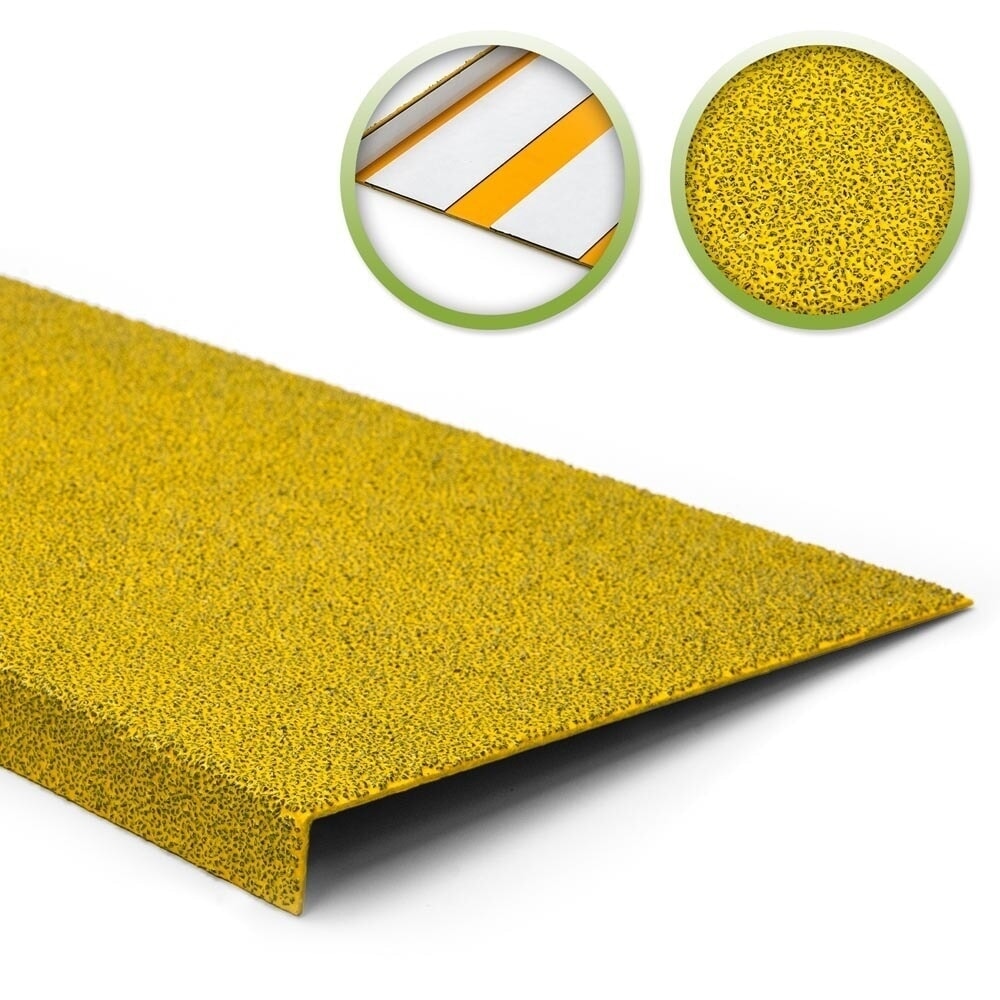 Produktabbildung: Mehlhose Antirutschkantenprofil VIGIL, selbstklebend, gelb, HxBxL 20 x 230 x 600 mm