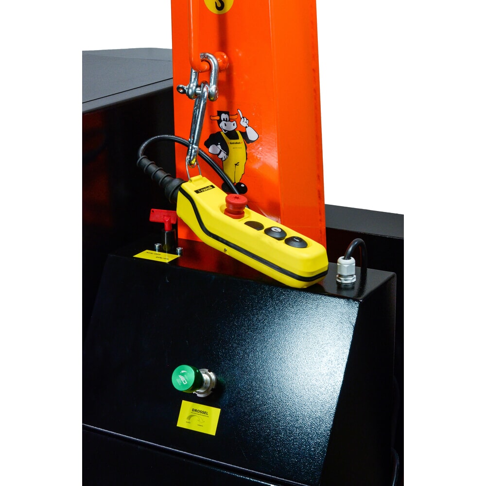 Produktabbildung Nr. 2: HydroBull® elektrischer Gegengewichts-Werkstattkran, Tragkraft max. 500 kg, manueller Fahrantrieb