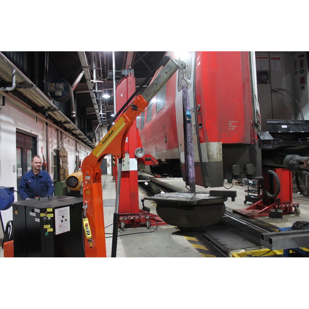 Produktabbildung Nr. 14: HydroBull® elektrischer Gegengewichts-Werkstattkran, Tragkraft max. 1.000 kg, elektrischer Fahrantrieb