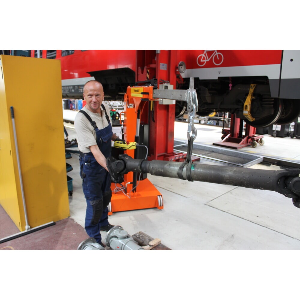 Produktabbildung Nr. 15: HydroBull® elektrischer Gegengewichts-Werkstattkran, Tragkraft max. 1.000 kg, elektrischer Fahrantrieb