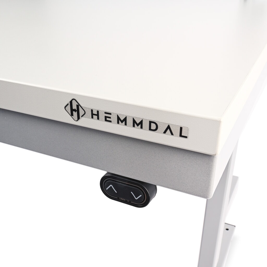 Produktabbildung Nr. 4: HEMMDAL Elektrisch höhenverstellbarer Packtisch ERGO 4, mit Aufbau, Tragfähigkeit 300 kg, HxBxT 720-1.220 x 1.600 x 900 mm