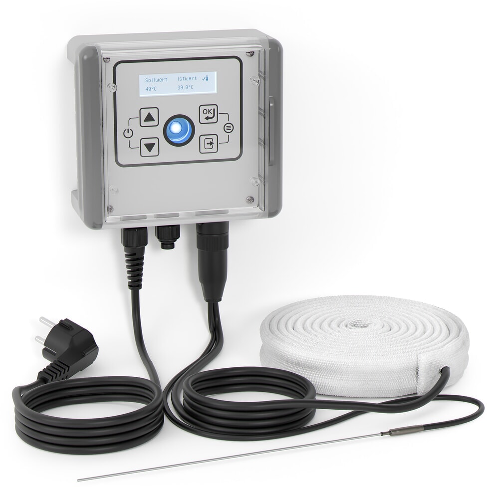 Produktabbildung: Kuhlmann Heizband-Kit, 0 - 400 ºC, 230 V, 125 W, Länge 0,5 m, Glasseide-isoliert