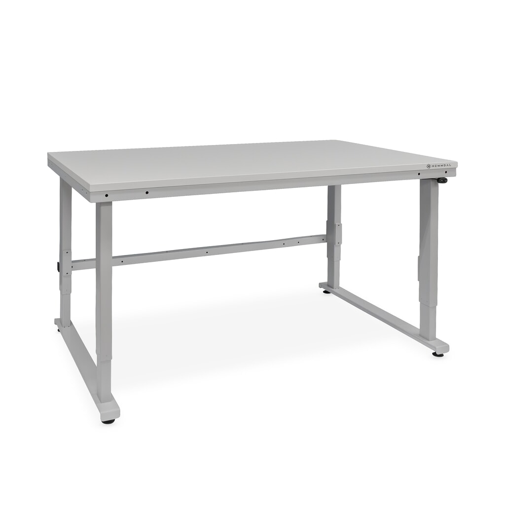 Produktabbildung: HEMMDAL Elektrisch höhenverstellbarer Packtisch ERGO 4, Grundtisch, Tragfähigkeit 300 kg, HxBxT 720-1.220 x 1.600 x 900 mm