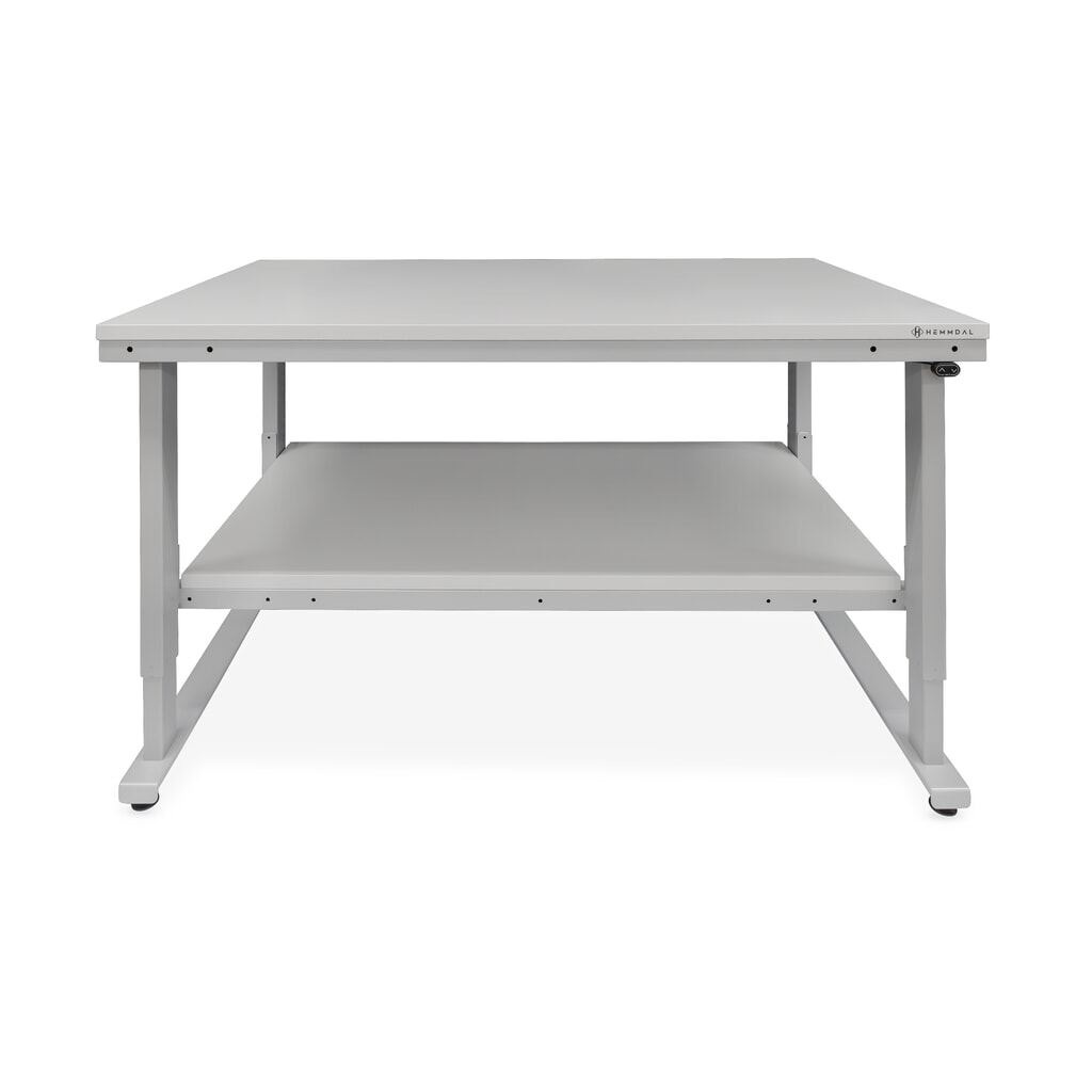 HEMMDAL Elektrisch höhenverstellbarer Packtisch ERGO 4, Grundtisch, Tragfähigkeit 300 kg, HxBxT 720-1.220 x 1.600 x 900 mm Produktabbildung Nr. 5: HEMMDAL Elektrisch höhenverstellbarer Packtisch ERGO 4, Grundtisch, Tragfähigkeit 300 kg, HxBxT 720-1.220 x 1.600 x 900 mm