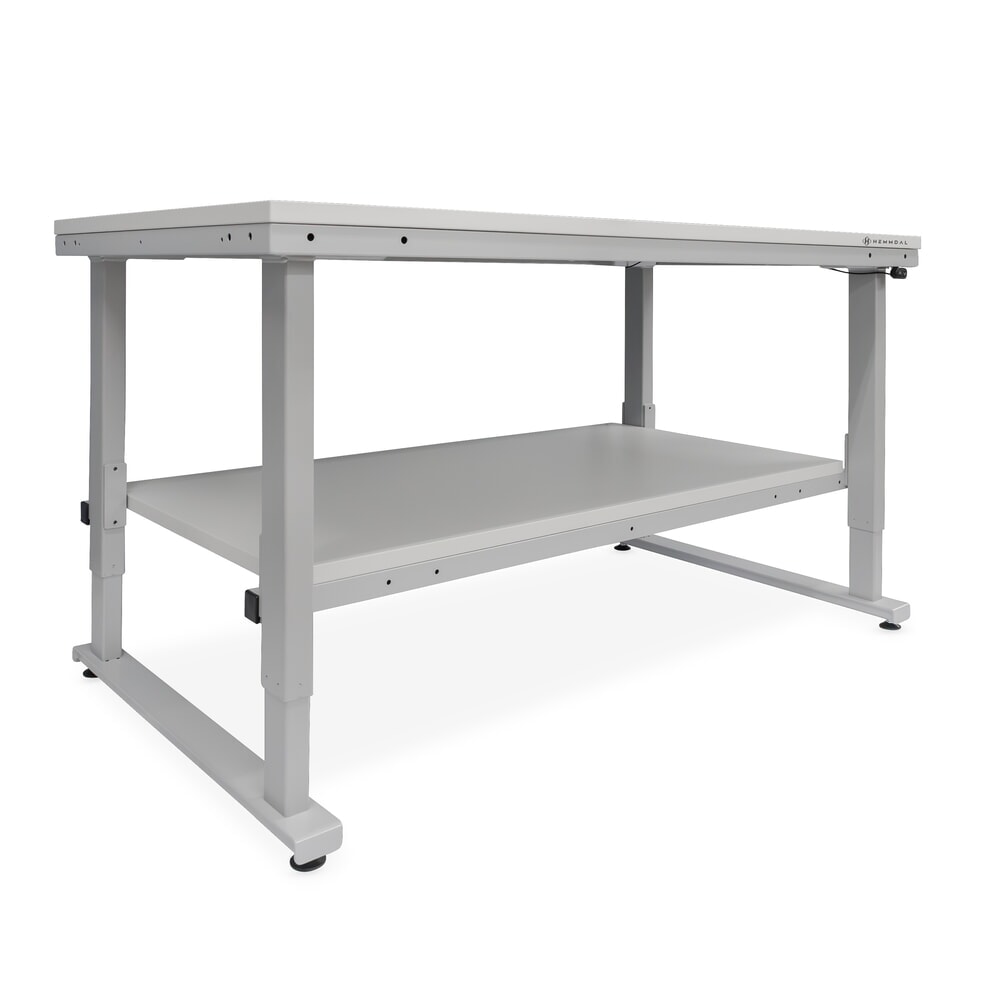 Produktabbildung Nr. 6: HEMMDAL Elektrisch höhenverstellbarer Packtisch ERGO 4, Grundtisch, Tragfähigkeit 300 kg, HxBxT 720-1.220 x 1.600 x 900 mm