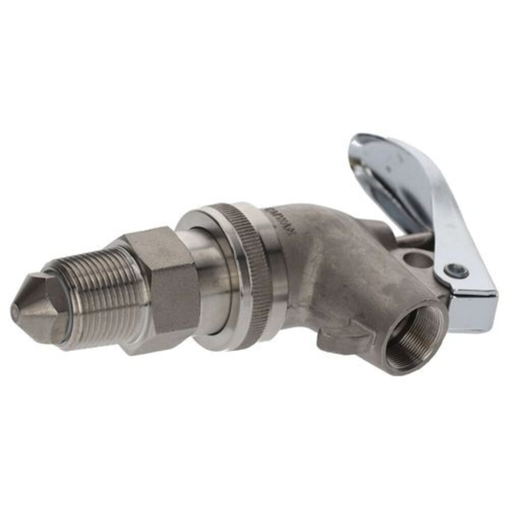 Produktabbildung: Denios selbstschließender Edelstahlzapfhahn Gewinde-Ø 3/4 Zoll